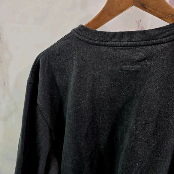 Carhartt T Shirt Mens Medium Black Pocket Original Fit Tee Long Sleeve Button - Picture 6 of 10